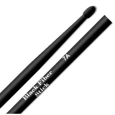 Imagem de Baqueta Liverpool Black Fiber Stick 7A BFS-7AM em Fibra Sintética + Durável e Resistente