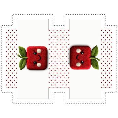 Imagem de Painel Sintético Doll Necessarie Cute Fruit Cereja - Ponto X Tecidos
