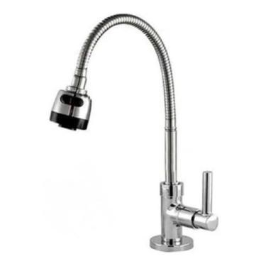 Imagem de Torneira Cozinha Bancada tubo flexível Gourmet 02 Jatos - Alcântara Me