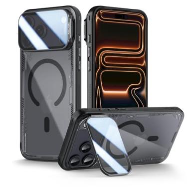 Imagem de Nillkin Capa transparente Magsafe para iPhone 17 Pro Max, proteção completa atualizada da câmera, material translúcido e nunca amarelo e biodegradável, capa para iPhone 17 Pro Max com suporte de 16,9