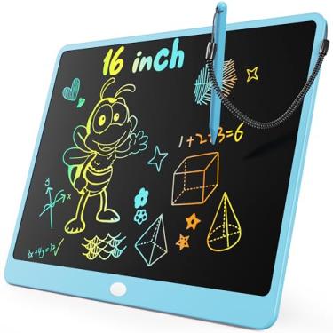 Imagem de KOKODI Tablet LCD para escrita, mesa de desenho colorida de 40,6 cm, blocos de desenho eletrônicos reutilizáveis apagáveis, brinquedo educativo e de aprendizagem para meninos e meninas de 3 a 6 anos