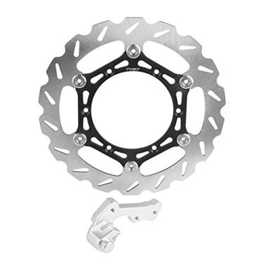 Imagem de Tusk Kit de rotor de freio flutuante tufão grande, dianteiro 270 mm compatível com Yamaha YZ125/250 2008-2016