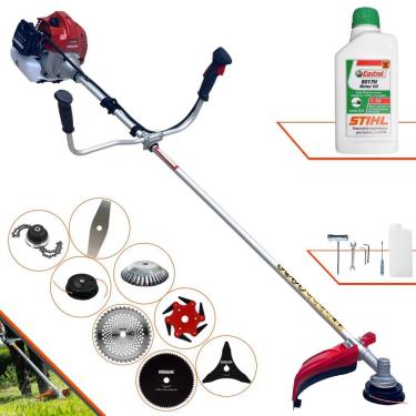 Imagem de Roçadeira 8 Em 1 Kawashima Bcj431l 43cc 1,7hp + Óleo Stihl