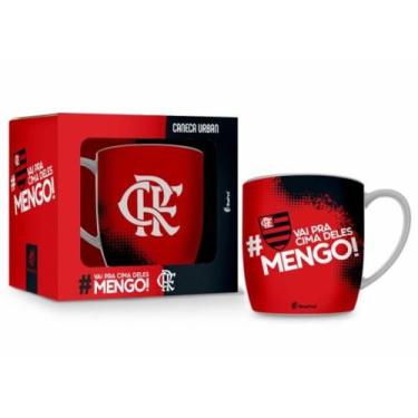 Imagem de Caneca Porcelana Urban 300ml Times - Flamengo - BRASFOOT, FLAMENGO 5