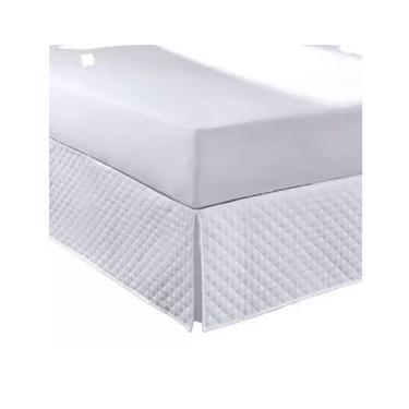 Imagem de Saia Para Cama Box Matelassada King Branca - Hedrons King