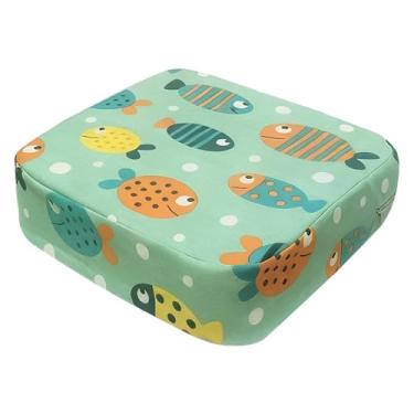 Imagem de Esquirla Almofada para cadeira, almofada para cadeira de jantar com ajuste de altura, verde para meninos, meninas e crianças pequenas.