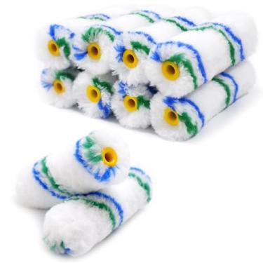 Imagem de WODOFO GDR Kit de capas de rolo de pintura de microfibra pacote com 10 - rolo de 10 polegadas (cochilo de 1/2 polegada) - Ferramentas de pintura profissionais para proprietários de casas e bricolage