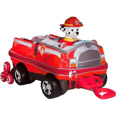 Imagem de Mochila de Rodinhas 3D Maxtoy Paw Patrol Marshall Carro