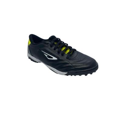 Imagem de Chuteira em couro Astro Society Preto/Amarelo-Unissex