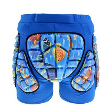 Imagem de Milageto Ski Hip Butt Protective Pad Hip Calções Acolchoadas, Azul, S.