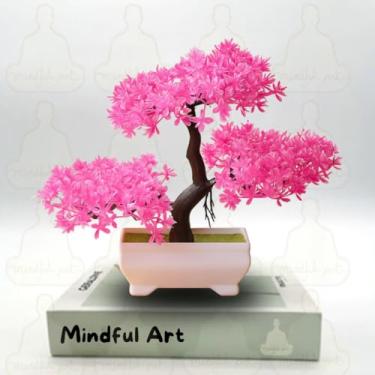 Imagem de Genérico, Planta Árvore Bonsai Decorativa Rosa – Estilo Oriental e Sofisticado Beleza sem Esforço