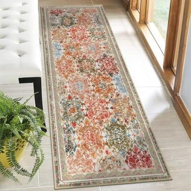 Imagem de Vaukki Tapete de corredor de corredor, tapete de lavanderia macio vintage desgrenhado, tapete de corredor de entrada antiderrapante, tapete lavável de área de cozinha de fazenda para banheiro, entrada