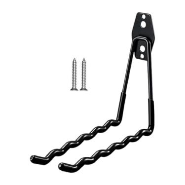 Imagem de Qraatosi Suporte de Parede para Raquetes de Badminton com Gancho para Pendurar, Ideal para Jardim de Infância, Preto