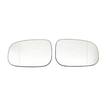 Imagem de Carro espelho de vidro aquecido lado esquerdo/direito compatível com volvo c30 2006-2009 c70 2006-2009 s40 2007-2011 s60 2007-2010 v50 2006-2009(A pair)