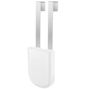 Imagem de Suporte para tablet de limpeza de tanque de vaso sanitário, 8,9 x 6,3 x 1,5 cm, suporte para tablet de alvejante, suporte de limpeza para pendurar para evitar resíduos dissolvidos da caixa de água