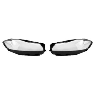 Imagem de Tampa do farol dianteiro Lente do farol de vidro Substituir abajur primário Compatível com Jaguar XF XFL 2016 2017 2018 2019 2020 Tampa transparente da lente do farol(2PCS Left and Right)