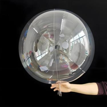 Imagem de Balões com 25 pacotes, 60 cm, estilo hélio, bolha transparente para balões iluminados com LED, presentes para Natal, casamento, festa de aniversário (cordão de LED não incluído) (25 peças)