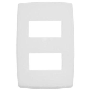 Imagem de Placa Espelho 4x2 2 Módulos Pial Plus 618506 Legrand Branco