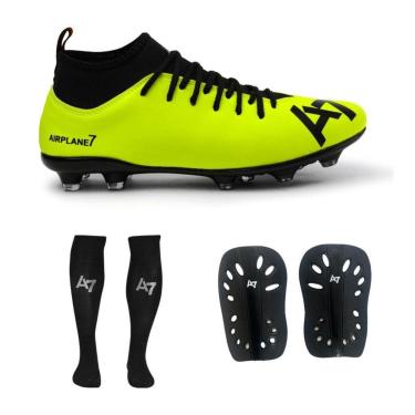 Imagem de Chuteira Botinha De Campo + Meião + Caneleira A7-Masculino