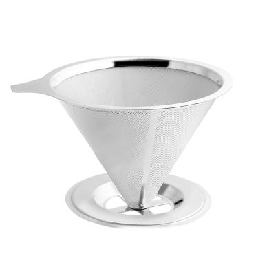 Imagem de Filtro De Café 101 Coador Aço Inox Permanente Sem Papel
