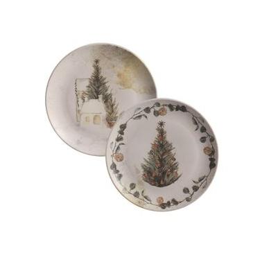 Imagem de Conjunto com 6 Pratos Raso Coup Stoneware Noite Feliz Ø26cm