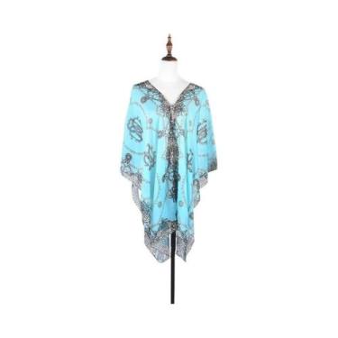 Imagem de Lenço De Chiffon Feminino Estampado Para Verão, Toalha De Praia, Xale 