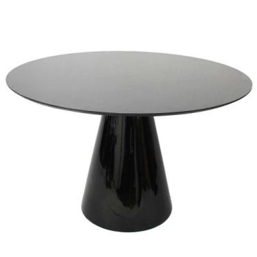 Imagem de Mesa de Jantar Cone 140 cm Laqueada - Personal Moveis Design, Preto