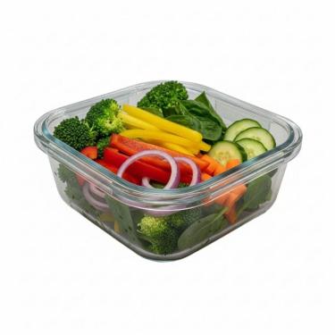 Imagem de Pote Hermético De Vidro Quadrado 520 Ml