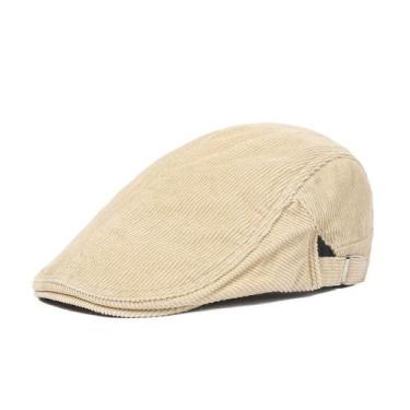 Imagem de Boné Corduroy Flat Cap Gatsby Newsboy Ivy Cabbie Hat - yiweisai
