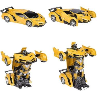Imagem de Carro de controle remoto RC Transformer Robot Car com rotação de 360 -
