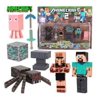 Imagem de Brinquedo em minifigura de bloco de construção Minecraft ABS Plastic -