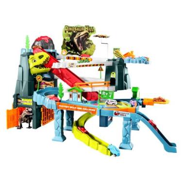 Imagem de Conjunto Toy Train: pistas de carros de corrida de dinossauros com som