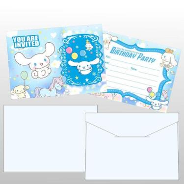 Imagem de Carta de Invitación MC TTL Fiesta de Cumpleaños Perro Cinnamoroll x12