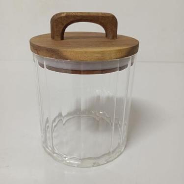 Imagem de POTE PORTA MATIMENTOS HOME&CO COM TAMPA MADEIRA BOROSSILICATO 550ml 14