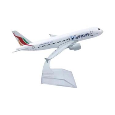 Imagem de Modelo De Avião Miniatura Airbus A320 Em Metal De 16cm Para Crianças -