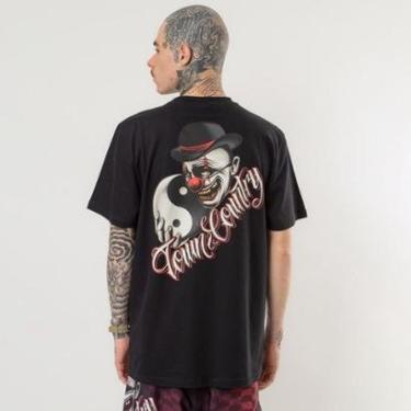 Imagem de Camiseta Town & Country Classic Creepy Clown Preto-Masculino