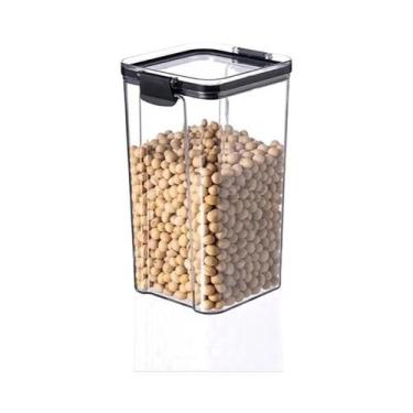 Imagem de Pote De Armazenamento Plástico Hermético, Container Selado Para Grãos 