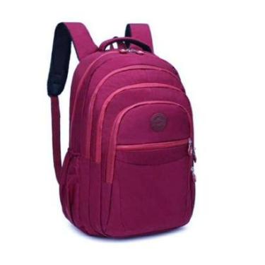Imagem de Mochila Feminina Bolsa Grande Escolar Faculdade Academia Trabalho Espaço Para Notebook...