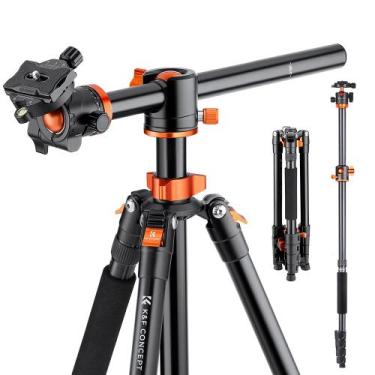 Imagem de Tripé de câmera K&F Concept T255A3+BH-28L 186 cm com monopé
