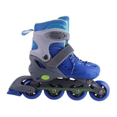 Imagem de Patins in Line Infantil Gonew Plastic Frame - Azul, Azul, 31 ao 34