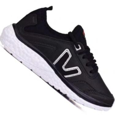 Imagem de Tenis Infantil Via Vip Vv9509, Preto branco, 25