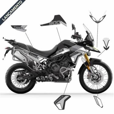 Imagem de Kit Adesivos Protetor carenagem Triumph Tiger 900 - ATE 2023 - TRI-RAC