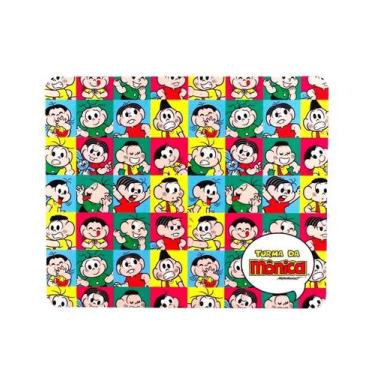 Imagem de Mouse pad Quadriculado Personagens 18x21.5cm - Turma Da Mônica - taime