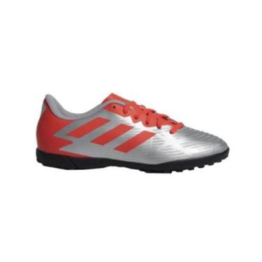 Imagem de Chuteira Infantil Society Artilheira V Adidas Prata E Coral, Silvmt, S
