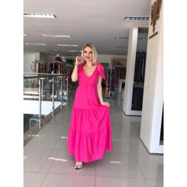 Imagem de Vestido IZA BRAND Giordana, Rosa, M