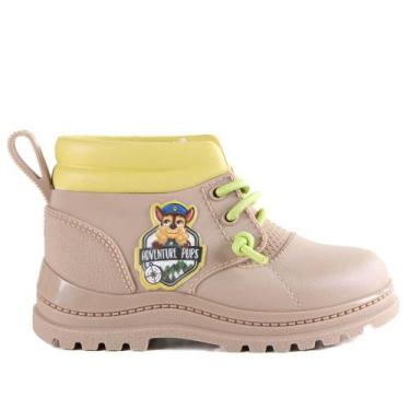 Imagem de Bota Infantil Grendene Kids Patrulha Canina 23084 Bege Verde, 20/21