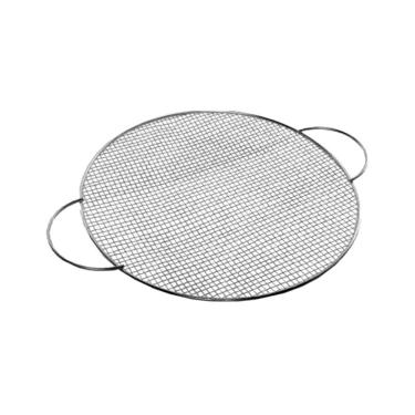 Imagem de Escorredor de Frituras Arame Galvanizado 45cm com Alças Laterais para Cozinha Doméstica e Industrial Aramefer