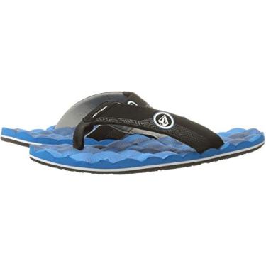 Imagem de Volcom Chinelo infantil infantil reclinável, Marina Blue, 3 Big Kid