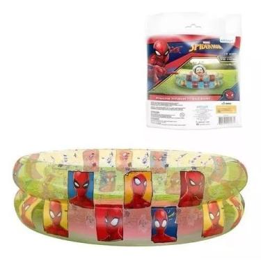 Imagem de Piscina Para Bebê 3 Anos Inflável Homem Aranha 70 Litros - Etitoys