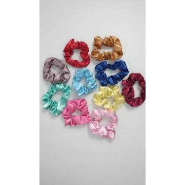 Imagem de 50 Scrunchies Xuxinhas Cabelo Anti Frizz Variadas - Congratulations St